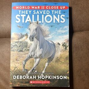 Scholastic 'They Saved the Stallions' - Vibrant Blue Cover